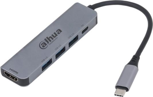 Док станция DAHUA DH-TC37  7 in 1 USB 3.1 Type-C to USB 3.0 + HDMI + SD/TF + PD Docking Station