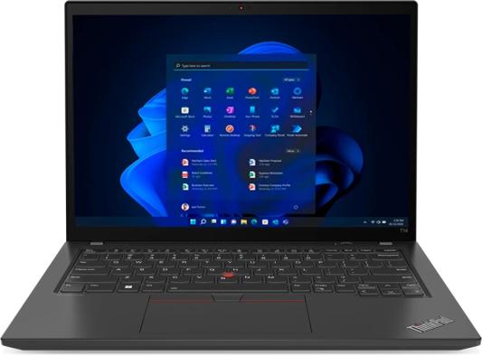 Ноутбук Lenovo ThinkPad T14 Gen 4 14" 1920x1200 Intel Core i5-1335U SSD 512 Gb 16Gb WiFi (802.11 b/g/n/ac/ax) Bluetooth 5.3 Intel Iris Xe Graphics черный Windows 11 Professional 21HD0043RT