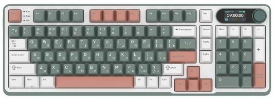 Клавиатура беспроводная механическая Royal Kludge RK-S98 полноразмерная зеленая переключатели RK Chartreuse