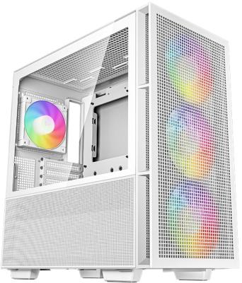 Корпус Deepcool CH560 белый без БП ATX 7x120mm 6x140mm 1xUSB3.0 audio bott PSU