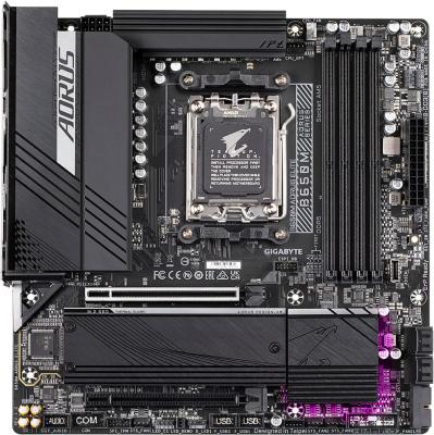 Материнская плата GigaByte B650M AORUS ELITE Socket AM5 AMD B650 4xDDR5 2xPCI-E 16x 4xSATA III mATX Retail B650M AORUS ELITE