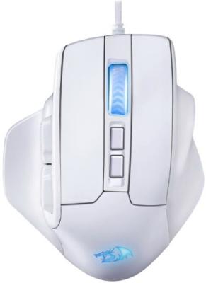 Игровая мышь REDRAGON BULLSEYE белая (USB, Pixart P3327, Huano, 8 кн., 12400 Dpi, RGB подсветка)