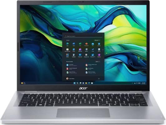 Ноутбук/ ACER Aspire AG14-21P-R4XC 14"(1920x1200 (матовый) IPS)/AMD Ryzen 3 7320U(2.4Ghz)/8192Mb/256PCISSDGb/noDVD/Int:UMA/Cam/BT/WiFi/50WHr/war 1y/1.5kg/Silver/NoOS