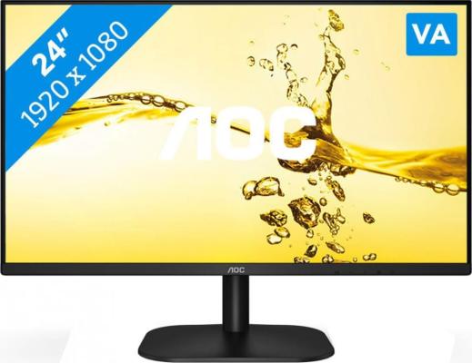 Монитор AOC 23.8" Value Line 24B2XHM2/01 черный VA LED 16:9 HDMI матовая 250cd 178гр/178гр 1920x1080 75Hz VGA FHD 2.7кг