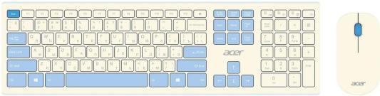 Клавиатура+мышь Acer OCC205 Wireless White/Blue