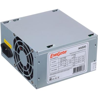 Блок питания ATX 500 Вт ExeGate AA500 (ATX, 8cm fan, 24pin, 4pin, 2xSATA, IDE)