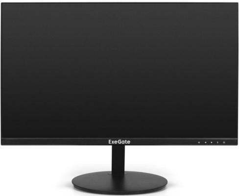 Монитор безрамочный с аудио 21.5" ExeGate SmartView EP2207A (IPS LED Grade A+, FHD, 1920x1080@75Гц, 16:9, 250cd/m2, 1000:1, 178°/178°, 5ms, Speakers, D-Sub, HDMI, DisplayPort, Audio-out, FreeSync, Flicker-free, Low Blue Light, кабель HDMI 1.5м, VESA, регулировка наклона экрана, черный)