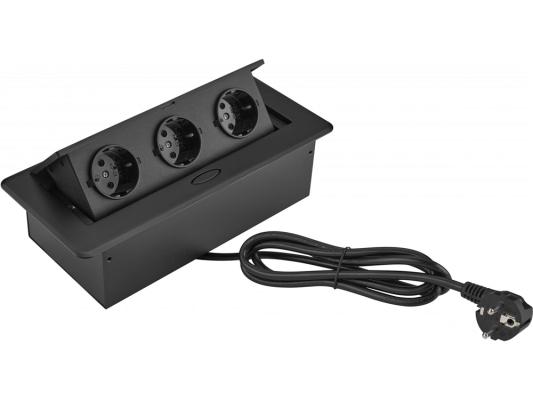 Розетка Cactus CS-SOCKET-EU3-BK для столешницы (уп.:1шт)