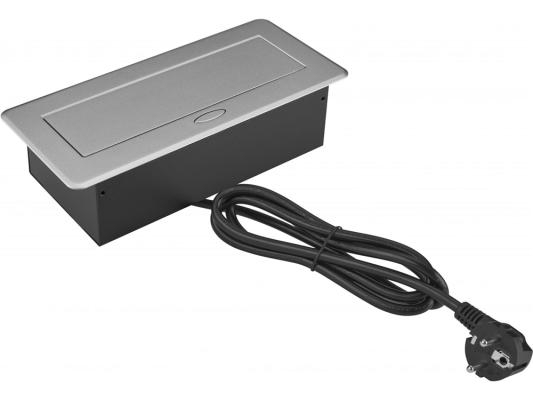 Розетка Cactus CS-SOCKET-EU3-GYBK для столешницы серый (уп.:1шт)