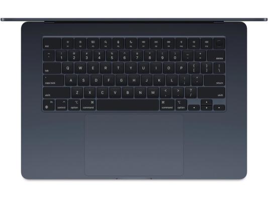 Ноутбук Apple MacBook Air A3114 M3 8 core 16Gb SSD512Gb/10 core GPU 15.3" Liquid Retina (2880x1864) Mac OS midnight WiFi BT Cam (MXD43LL/A)