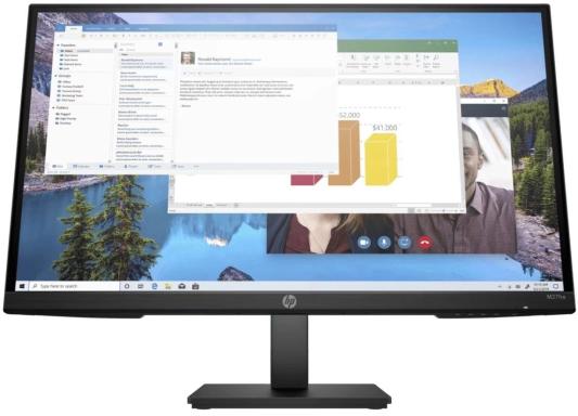 Монитор 27" HP M27ha черный, IPS, 16:9, 1920x1080, 250 cd/m?, 178°/178°, 1000:1, 60Hz, HDMI, VGA, DP, матовая, HAS, Pivot, FHD