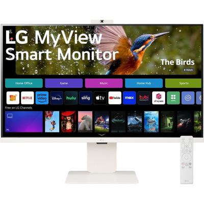 Монитор LG 31.5" MyView 32SR85U-W белый IPS LED 16:9 HDMI M/M Cam матовая HAS 400cd 178гр/178гр 3840x2160 60Hz 4K USB 7.7кг
