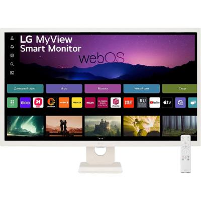 Монитор LG 31.5" MyView 32SR50F-W белый IPS LED 16:9 HDMI M/M матовая 250cd 178гр/178гр 1920x1080 60Hz FHD USB 6.6кг