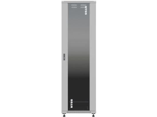 Шкаф серверный NTSS Премиум (NTSS-R32U6080GS) напольный 32U 600x800мм пер.дв.стекл металл 900кг серый 1542мм 71.3кг 1542мм IP20 сталь