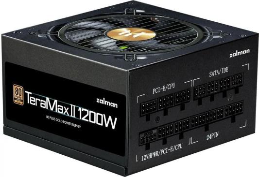 Блок питания ATX 1200Вт Zalman ZM1200-TMXII 80+ Gold (20+4pin) APFC 120mm fan 12xSATA Cable Management RTL [ZM1200-TMXII]