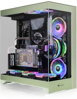 Корпус Thermaltake CTE E550 TG зеленый без БП ATX 8x120mm 6x140mm 2xUSB3.0 audio bott PSU