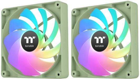 Вентилятор для корпуса Thermaltake CT120 Sync Matcha Reverse ARGB 120х120x25 зеленый 4-pin 31.2дБ (упак.:2шт) (CL-F200-PL12MG-A) Ret