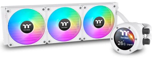 Система охлаждения жидкостная Thermaltake TH360 V2 Ultra EX Snow ARGB Soc-AM5/AM4/1151/1200/1700 белый 4-pin 28.5dB Al+Cu LCD Ret (CL-W426-PL12SW-A)
