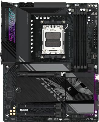 Материнская плата GigaByte X870E A ELITE WIFI7 Socket AM5 AMD X870E 4xDDR5 3xPCI-E 16x 4xSATA III ATX Retail