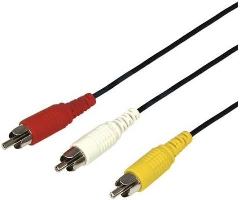 Кабель аудио REXANT 10 м, 3xRCA - 3xRCA, 17-0207