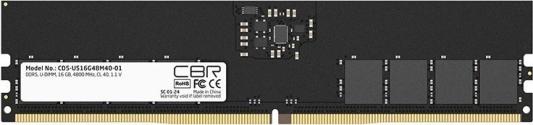 Оперативная память для компьютера 16Gb (1x16Gb) PC5-38400 4800MHz DDR5 DIMM CL40 CBR CD5-US16G48M40-01 CD5-US16G48M40-01