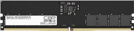 Оперативная память для компьютера 32Gb (1x32Gb) PC5-44800 5600MHz DDR5 DIMM CL46 CBR CD5-US32G56M46-01 CD5-US32G56M46-01