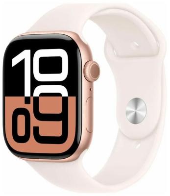 Часы Apple Watch S10 46mm Rose Gold Aluminium Case/LB SB M/L MWWU3LW/A A2999 195949561009