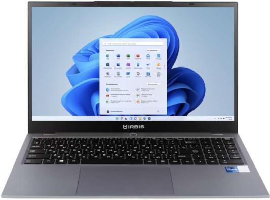 Ноутбук Irbis 15NBP3508_G2 15.6" 1920x1080 Intel Core i5-1240P SSD 512 Gb 16Gb WiFi (802.11 b/g/n/ac/ax) Intel Iris Xe Graphics серый Windows 11 Professional 15NBP3508_G2