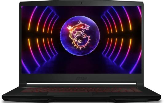 Ноутбук 15.6" IPS FHD MSI GF63 12VF-2619XRU black (Core i7 12650H/16Gb/1Tb SSD/4060 8Gb/noOS) (9S7-16R821-2619)