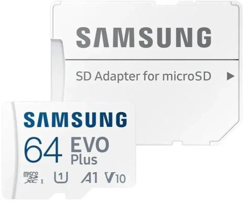 Карта памяти microSDXC 64 ГбGb Samsung EVO Plus MB-MC64SA