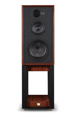 Полочная акустическая система со стойками Wharfedale 85th Anniversary Linton with stands Цвет: Красное Дерево [MAHOGANY]