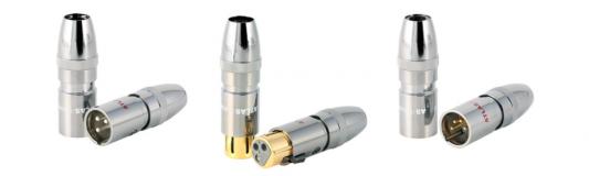Разьём ATLAS  XLR OCC хром/белый, &quot;папа&quot;