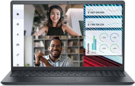 Ноутбук 15.6" Dell Vostro 3520 1920x1080 Intel Core i5-1235U SSD 512 Гб 8 Гб Bluetooth 5.0 Intel Iris Xe Graphics черный DOS 3520-7850