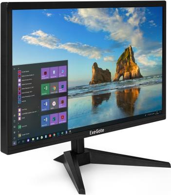 Монитор 21.5" ExeGate EB2200A (VA LED Grade A+, FHD, 1920x1080@75Гц, 16:9, 200cd/m2, 3000:1, 178°/178°, 5ms, D-Sub, HDMI, Flicker-free, Low Blue Light, кабель HDMI 1.5м, VESA 75x75, регулировка наклона (tilt), черный)