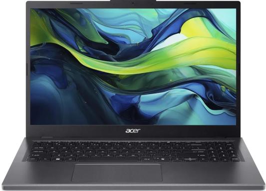 Ноутбук Acer Aspire 15 A15-51M-39F7 15.6", IPS, Intel Core 3 100U 0.9ГГц, 6-ядерный, 8ГБ LPDDR5, 512ГБ SSD,  Intel Graphics, без операционной системы, металлический [nx.kxrcd.002]