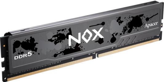 Оперативная память для компьютера 16Gb (1x16Gb) PC5-41600 5200MHz DDR5 DIMM CL40 Apacer NOX AH5U16G52C522MBAA-1