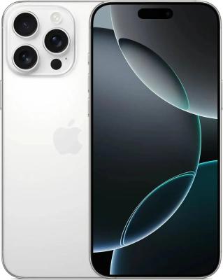 Смартфон Apple A3295 iPhone 16 Pro Max 512Gb белый титан моноблок 3G 4G 1Sim 6.9" iOS 18 802.11 a/b/g/n/ac/ax/be NFC GPS