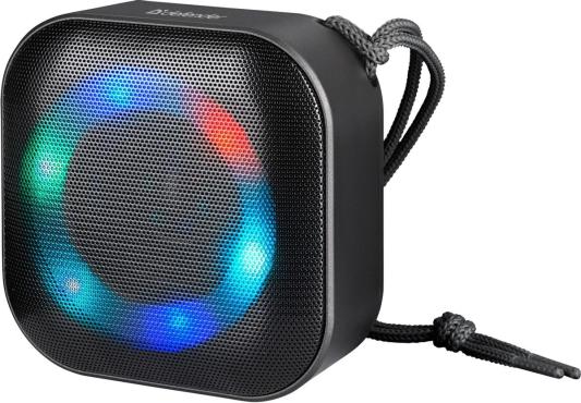 Портативная колонка Defender Enjoy 10, 1.0, черный, 3 Вт, Bluetooth, подсветка, 400мАч