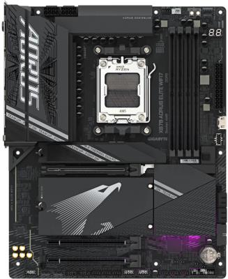 Материнская плата Gigabyte X870 AORUS ELITE WIFI7 Socket AM5 AMD X870 4xDDR5 3xPCI-E16x 4xSATA3 2xM.2 2.5GLan WiFi ATX
