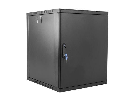 ЦМО Шкаф телекоммуникационный настенный сварной 15U (600  650) съёмные стенки, дверь металл, чёрный