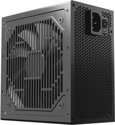 Блок питания ATX 750 Вт PCCOOLER, 80+ White (ATX, ATX 2.4, Non-modular, 1x24(20+4)pin 550mm, 1xCPU*2 8(4+4)pin 610+150mm, 3xPCIe 8(6+2)pin 510mm, 2xSATA*3+MOLEX4pin*1 450+150+150+150mm , Active, 120x120mm, 140x150x86mm, APFC, OVP, SCP, OPP (140-160%, 2ms delay))