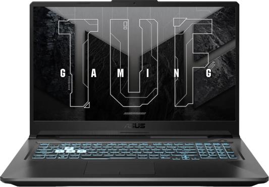 Ноутбук ASUS TUF Gaming A17 FA706NFR-HX007 17.3" 1920x1080 AMD Ryzen 7-7435HS SSD 512 Gb 16Gb WiFi (802.11 b/g/n/ac/ax) Bluetooth 5.2 nVidia GeForce RTX 2050 4096 Мб черный DOS 90NR0JW5-M00080