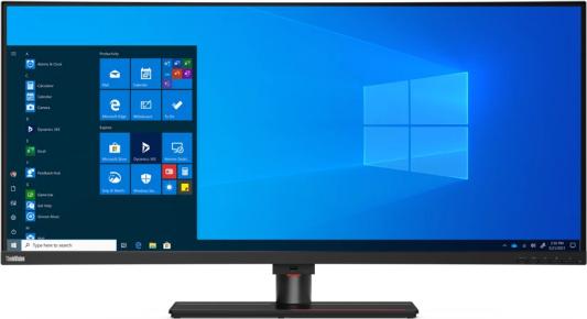 Монитор Lenovo 39.7" P40w-20 Black/Red Curved 2500R, 21:9, IPS, 5120 x 2160, 4ms, 300cd, 75Hz, 1xHDMI, 1xDP, 2xThunderbolt, 4xUSB, USB-C, LAN, HAS