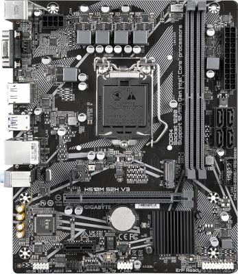 Материнская плата Gigabyte H510M S2H V3 2.0 Soc-1200 Intel Q470 2xDDR4 mATX AC`97 8ch(7.1) GbLAN+VGA+HDMI+DP