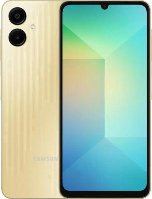 Смартфон Samsung SM-A065F Galaxy A06 128Gb 4Gb золотистый моноблок 3G 4G 6.7" 720x1600 Android 14 50Mpix 802.11 a/b/g/n/ac GPS GSM900/1800 GSM1900 TouchSc