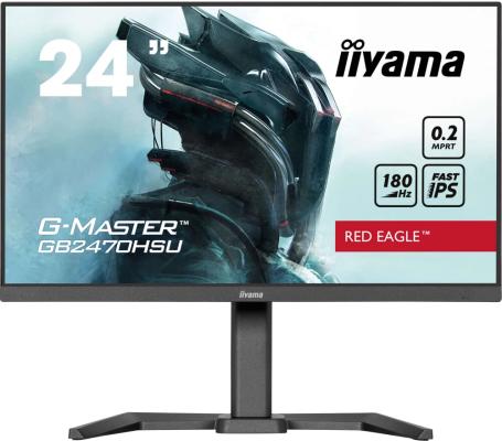 Монитор Iiyama 23.8" G-Master GB2470HSU-B6 черный IPS LED 0.2ms 16:9 HDMI M/M матовая HAS Piv 300cd 178гр/178гр 1920x1080 180Hz DP FHD USB 4.5кг