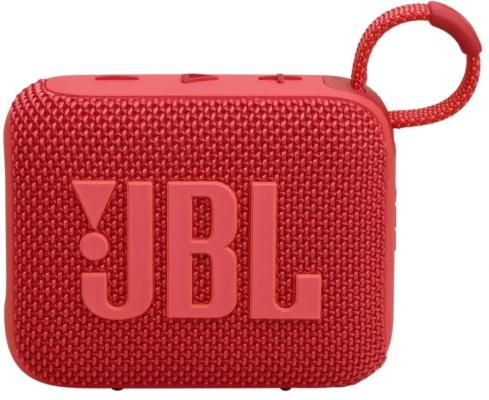 Портативная колонка JBL GO 4, 1.0, красный, 5 Вт, Bluetooth 5.3, 750мАч, влагозащита IP67