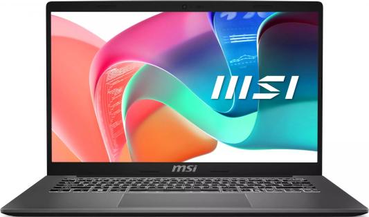 Ноутбук 14" MSI Modern 14 F13MG-071XRU 1920x1080 Intel Core i3-1315U SSD 512 Gb 8Gb WiFi (802.11 b/g/n/ac/ax) Bluetooth 5.3 Intel Iris Xe Graphics серый DOS 9S7-14S121-071