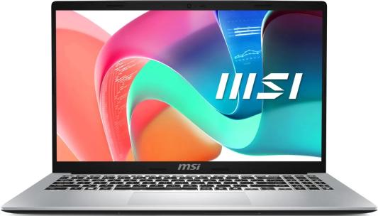 Ноутбук MSI Modern 15 F13MG-202XRU 15.6" 1920x1080 Intel Core i7-1355U SSD 1024 Gb 16Gb WiFi (802.11 b/g/n/ac/ax) Bluetooth 5.3 Intel Iris Xe Graphics серебристый DOS 9S7-15S122-202