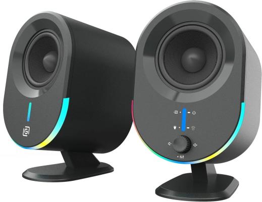 Портативная колонка Oklick OK-303A, 2.0, черный, 20 Вт, Bluetooth